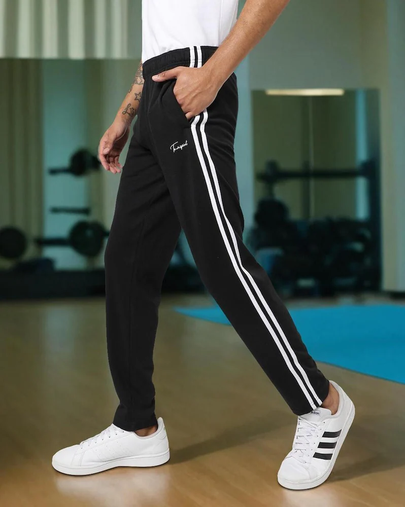 Men Track Pants with Insert Pockets  (S, Red)